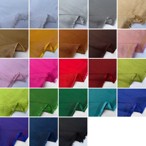Plain faux dupion - raw, silk