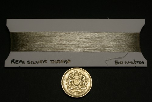 Real silver thread japanese - silver,