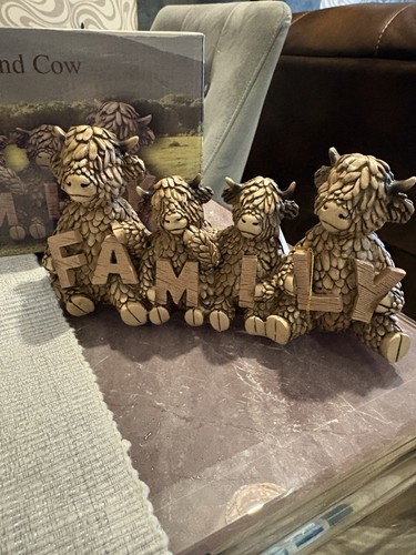 Highland cows family - highland,