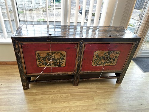 Chinese red black - &, lacquer