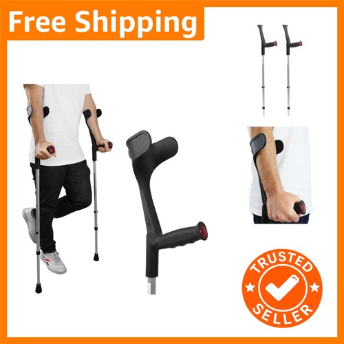 Adjustable elbow crutches - crutches,