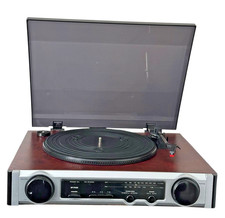 Modern Record Player Radio Built-In Speakers Power Mains  Lead Fully Working.