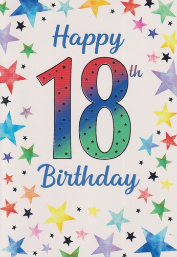 18th male birthday greeting - male,