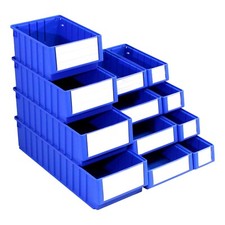 NEW Quality Heavy Duty Plastic Parts Storage Shelf Bins - Size Choice