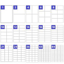 LABELS - SELF ADHESIVE STICKY A4 ADDRESS LABELS INKJET LASER COPIER PRINTER PEEL