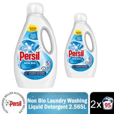 Persil XXXL Washing Liquid Detergent Non Bio Stain Removal 2.565L, 190 Washes
