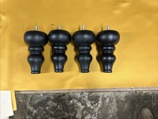 Set Of 4 Bun Foot Black