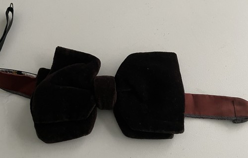 Vintage bow tie velvet - tie,,