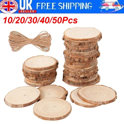 Wood slices round discs 8cm - wood, 6-8cm