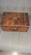 Vintage antique writing slope box for restoration