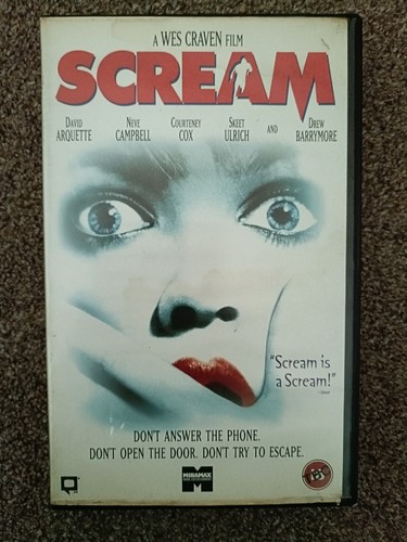 Scream vhs horror sample - vhs,