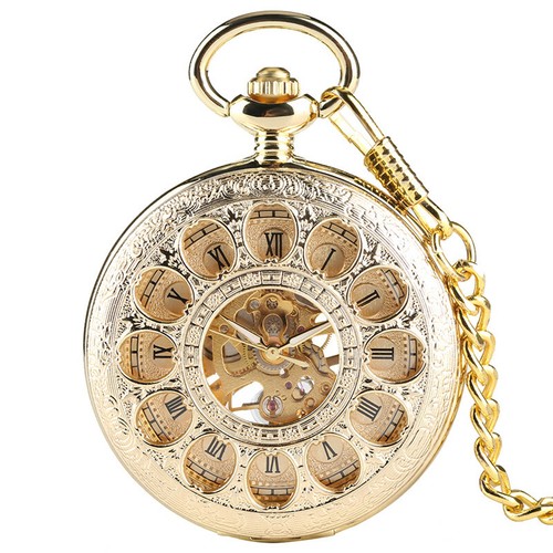 Mens mechanical pocket watch - mens,