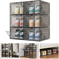 6/12pcs Shoe Box Storage Case