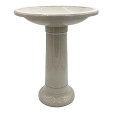 Classic 17.4 In. Dia Resin Dusky Taupe Birdbath
