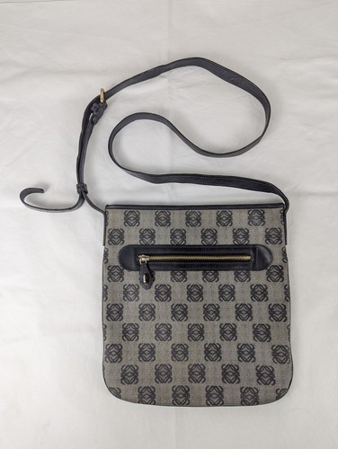 Vintage loewe anagram gray pvc - anagram,