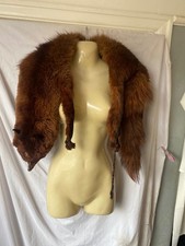 Vintage lush whole brown fox