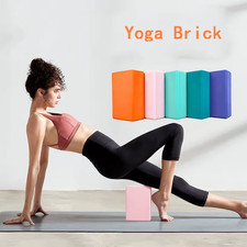 EVA Yoga Blocks Foam Brick Fitness Exercise Stretching Gym Bolster Cushion UK