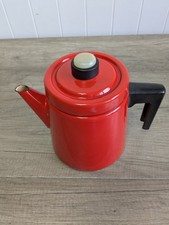 Vintage Bright Red Enamel