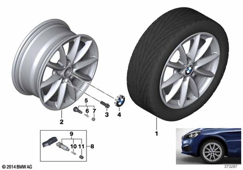 Bmw genuine light alloy - light, wheel