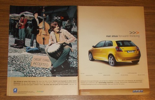 Rare advertising fiat stilo - advertising,