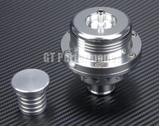 Universal Forged Aluminum Double Piston Dump Valve Silver Gray Chrome Blow Off 