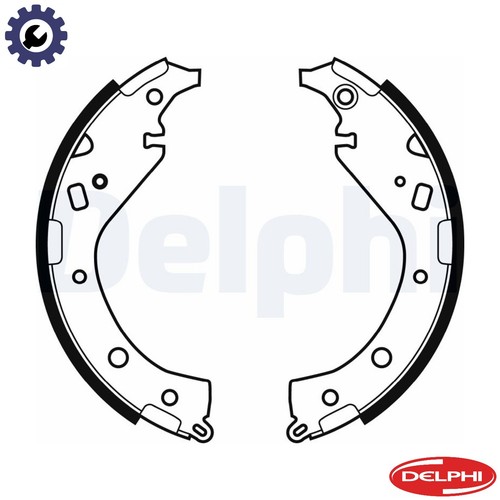 Brake shoe set - brake,