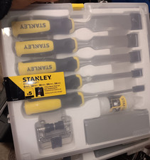 STANLEY DYNAGRIP 5 PIECE CHISEL SET & SHARPENING KIT