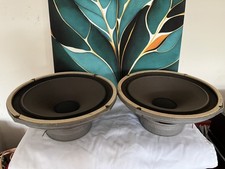 FANE 122/14LR 8 OHM 12 inch Vintage Bass Speaker Drivers Pair