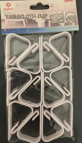 Tablecloth clips x - clips, 12