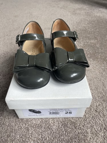 Girls grey patent - girls, buckle