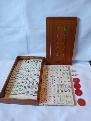 Mahjong set 152 - bone, bamboo