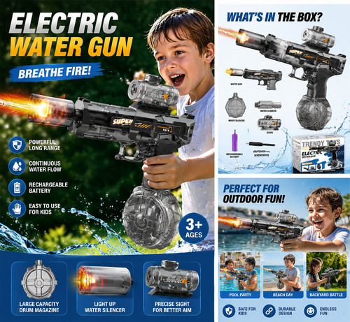 320ml electric water - 320ml, gun
