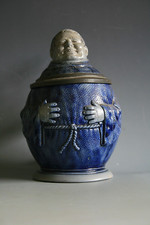 ANTIQUE MERKELBACH AND WICK CHARACTER GERMAN BEER STEIN - C.1890-1900