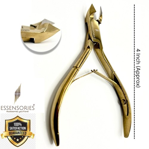 Gold cuticle nipper stainless - cuticle,
