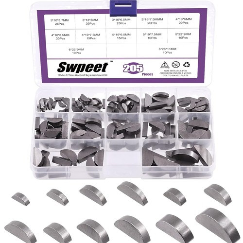 205pcs sizes 3mm - 205pcs, 12