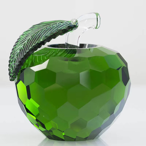 40mm crystal apple - 3d,
