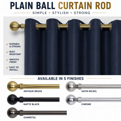 Extendable curtain poles - extendable, with
