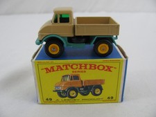 Vintage Lesney Matchbox Tan Mercedes Benz Unimog w/ Box #49 New!