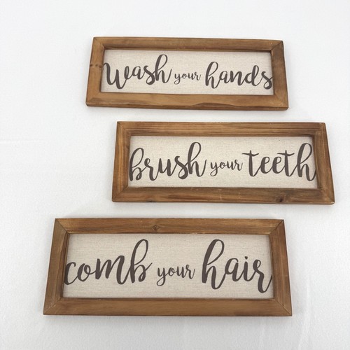 Rustic wooden bathroom - rustic, sign