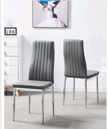 Dining chairs set grey - dining,