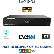 Edision Piccollo S2+T2 Digital Satellite Terrestrial Decoder 1080p for Freesat