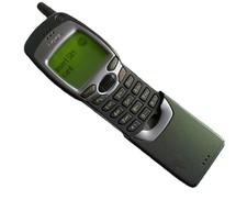 NOKIA 7110 MOBILE PHONE & CHARGR Vintage Nokia Slider Green Tint WORKING