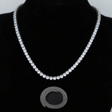 Tennis Necklace Silver