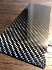 Carbon Fibre Plate 2mm Sheet 100% Real Solid Twill 200x50x2mm UK 🇬🇧