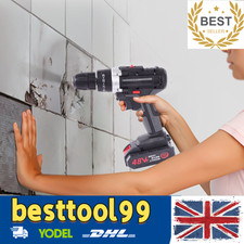 21V Cordless Drill Combi Driver Electric Screwdriver Set 2 Batteries + Charger