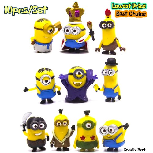 Pcs set kawaii minions toys - kawaii,