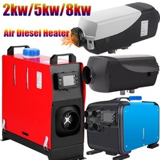 2/5/8KW Air Diesel Heater Night Remote LCD Monitor For Car Truck Motor Boat Home