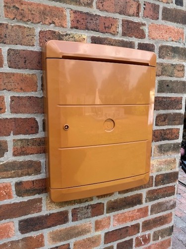 Brown meter box cover - brown,