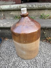 Old Vintage Antique Stoneware Saltglaze Flagon Beer Liquor Paul Ipswich GIANT!!!