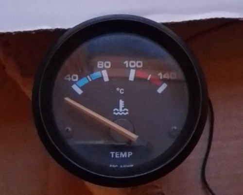 Vintage electric temp - vintage, gauge